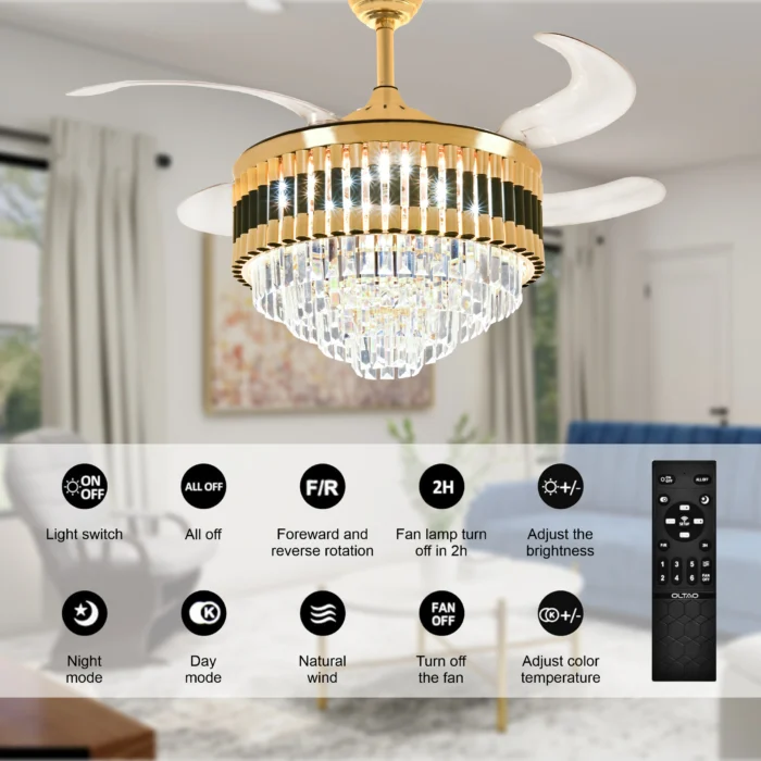 Oltao Grace Smart Chandelier Fan