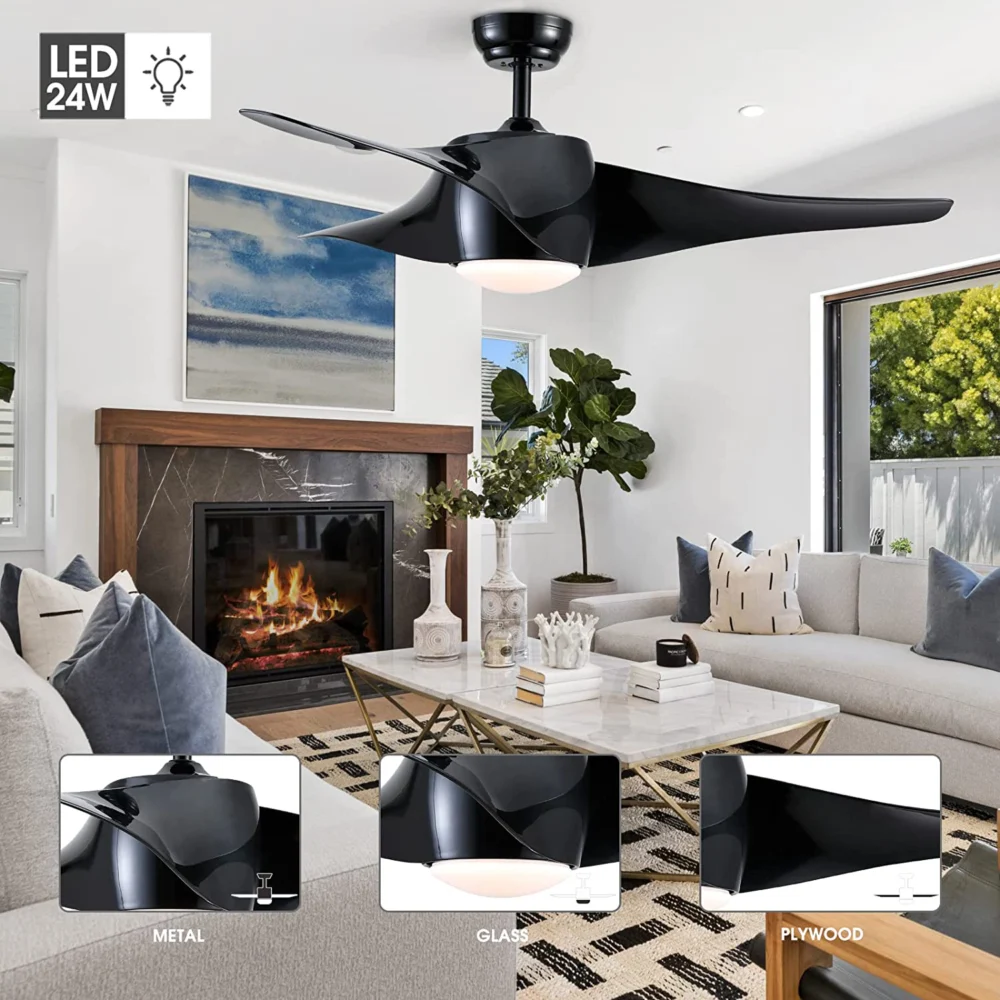 Iroko Black Luxury Fan - Image 3