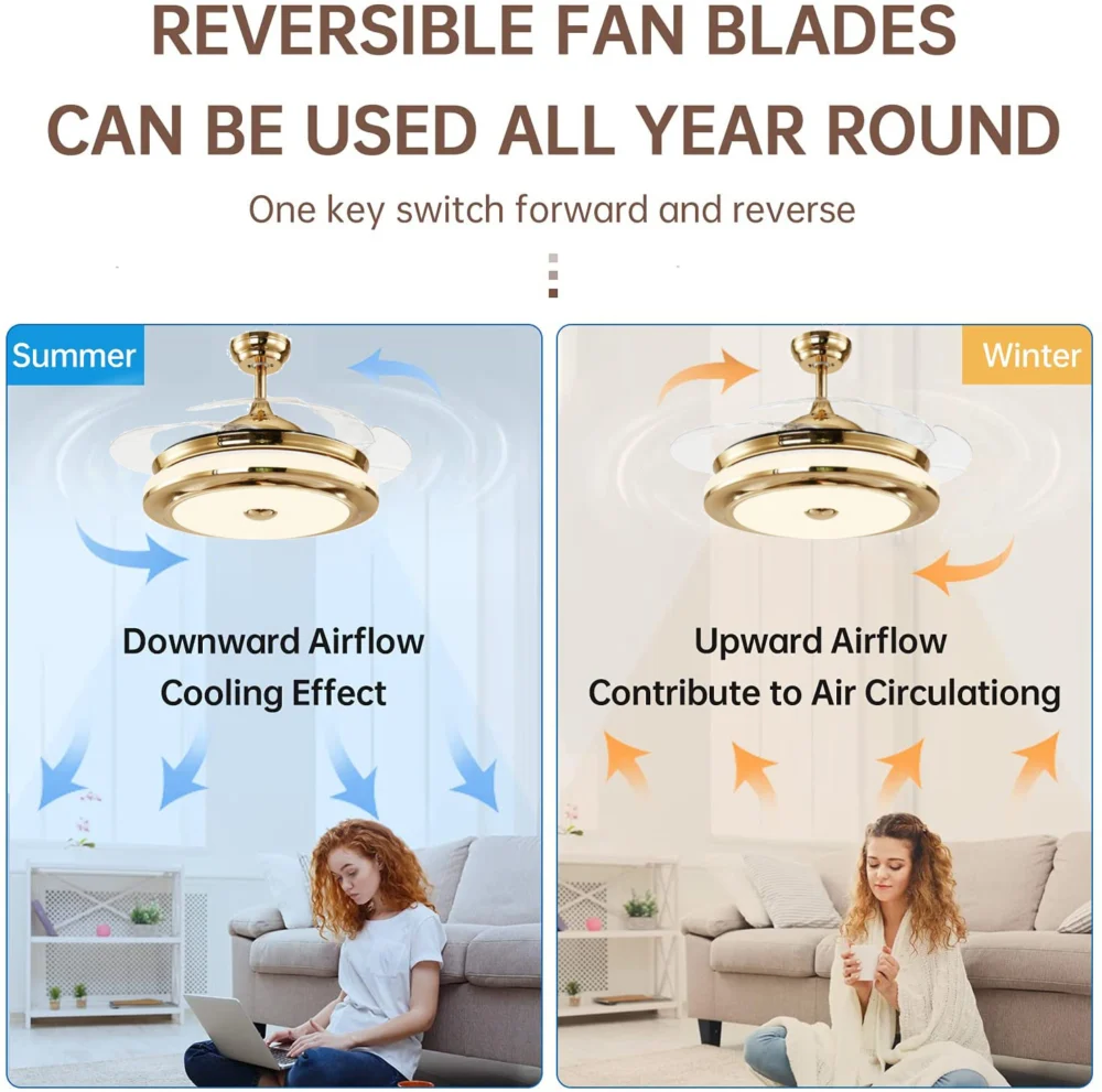 Oltao Gloria Smart Chandelier Fan - Image 2