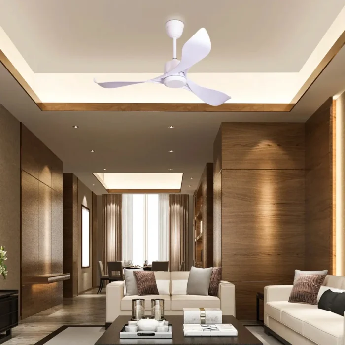 Albatross White Luxury Fan