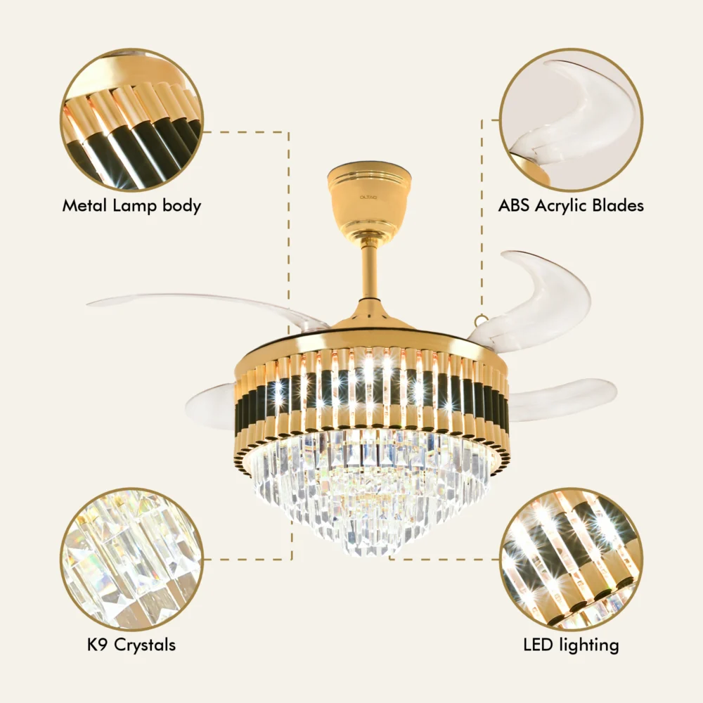 Oltao Grace Smart Chandelier Fan - Image 4