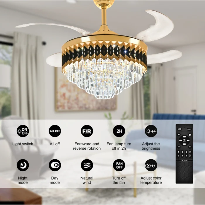 Oltao Freya Smart Chandelier Fan