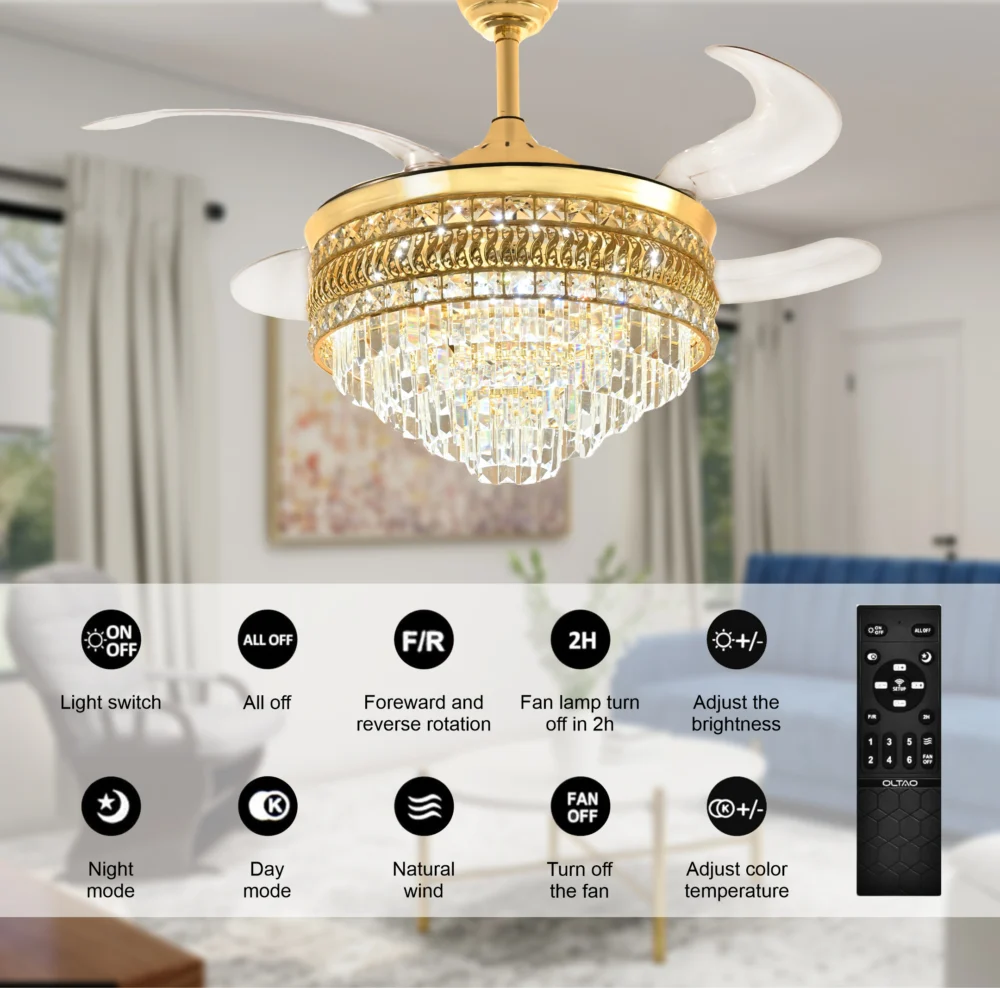 Oltao Stella Smart Chandelier Fan