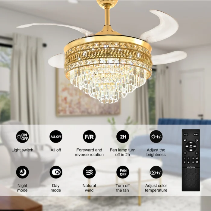 Oltao Stella Smart Chandelier Fan
