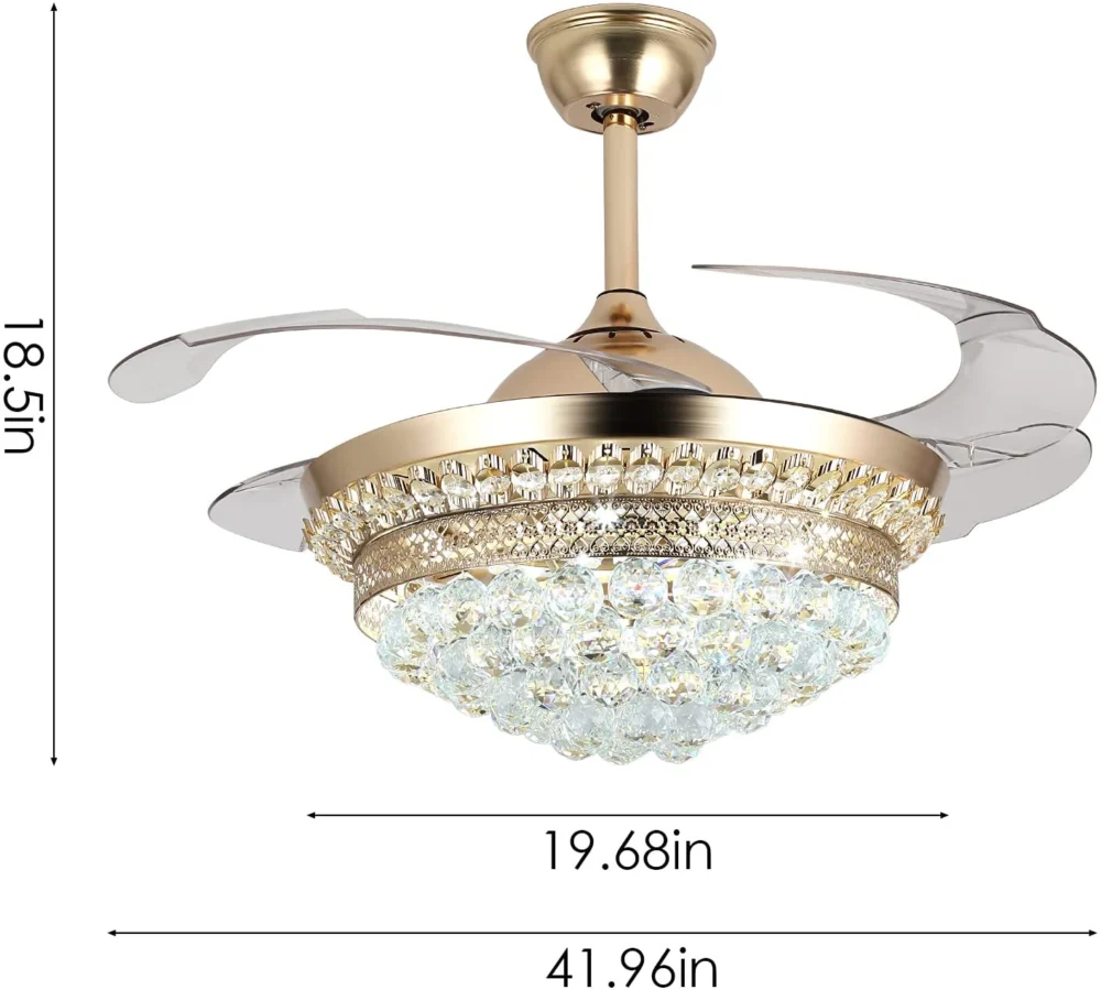 Oltao Auric Chandelier Fan - Image 3