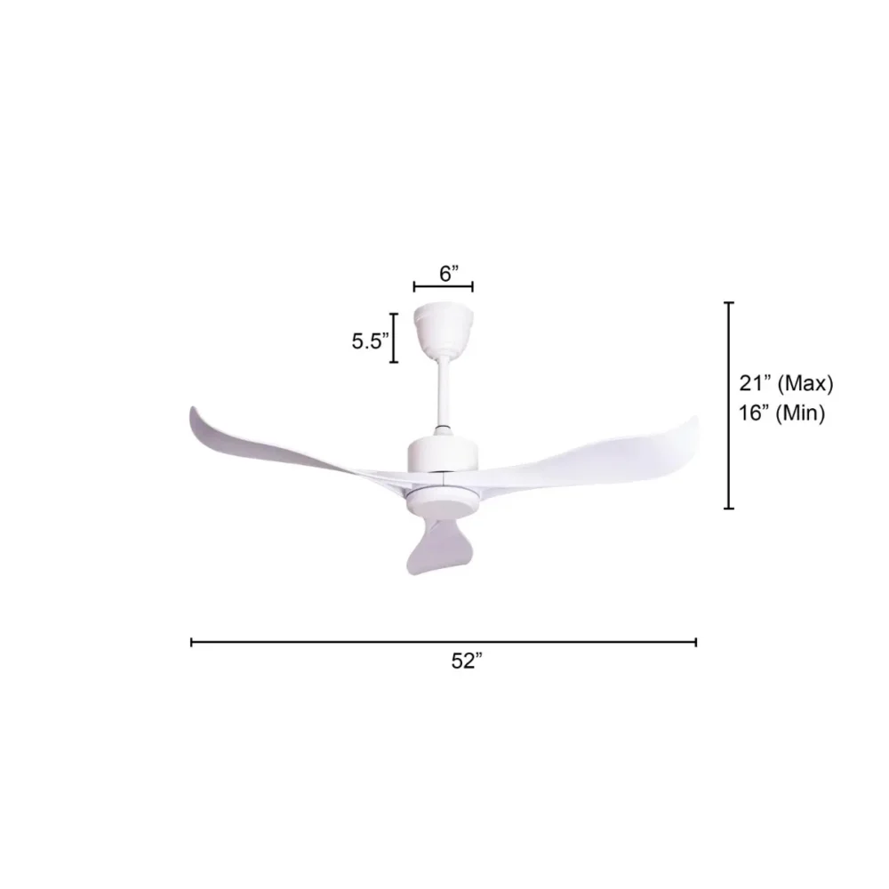 Albatross White Luxury Fan - Image 3