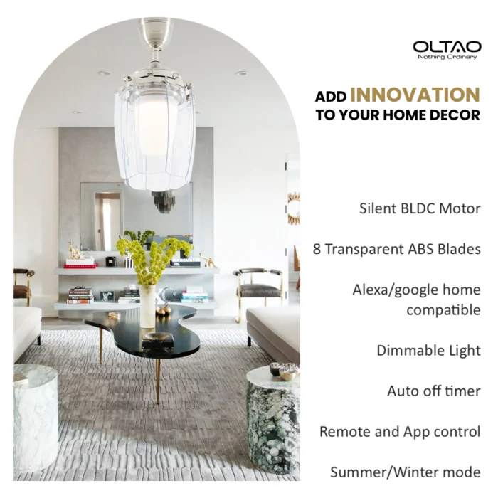 Oltao Daisy Smart Chandelier Fan