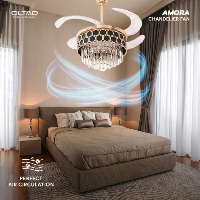 Oltao Amora Chandelier Fan
